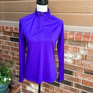 Boombah Quarter Zip Lightweight Semi Fitted Long Sleeve Women's Top Size Medium